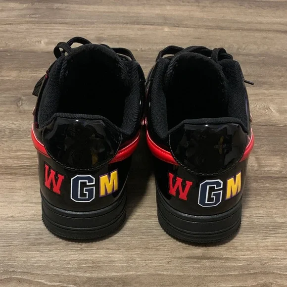 Bape Black and Red Men's Sneakers